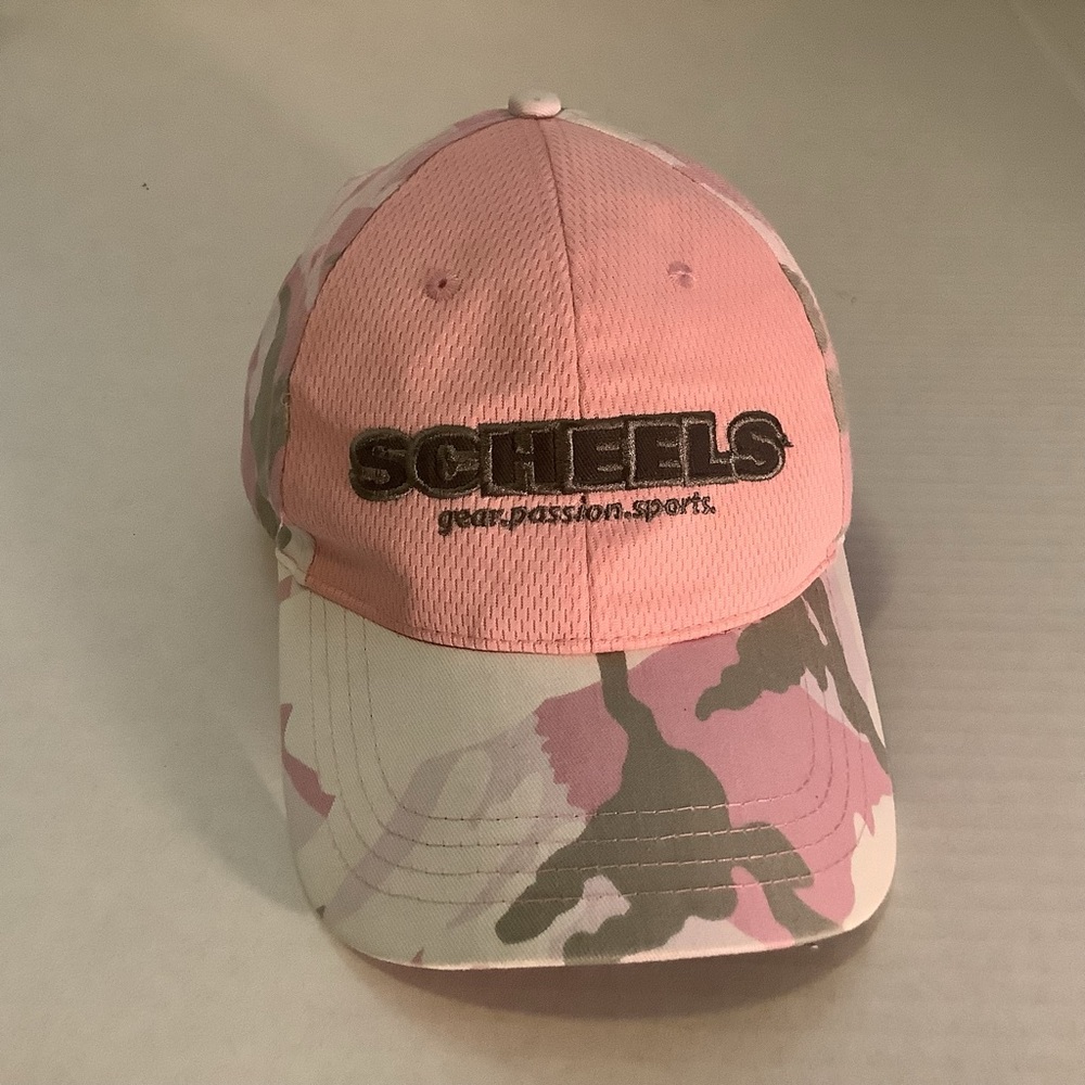 Womens Pink Camouflage SCHEELS Gear Passion Sports Adjustable Cap Hat One Size